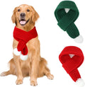 BWOGUE 2-Piece Knitted Dog Christmas Scarf & Bandana by BWOGUEPetHome