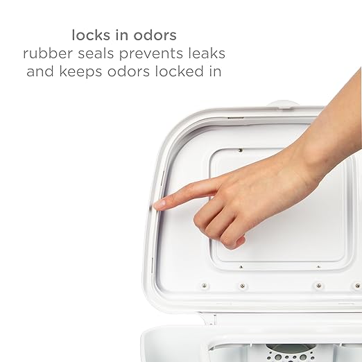 Ubbi Stainless Steel Venti Diaper Pail, Odor Locking, No Special Bag Required - Image 9