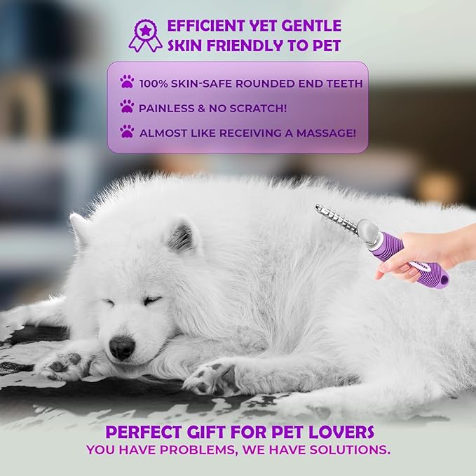 Dematting Undercoat Rake Comb for Dogs & Cats - Image 7