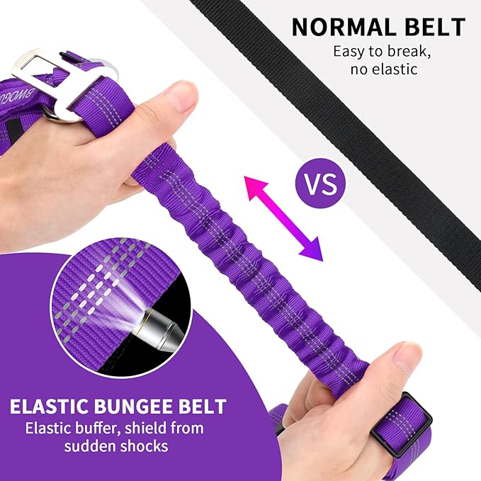 BWOGUE Pet Dog Cat Seat Belt Reflective Car Dog Headrest Restraint Leash - Image 3