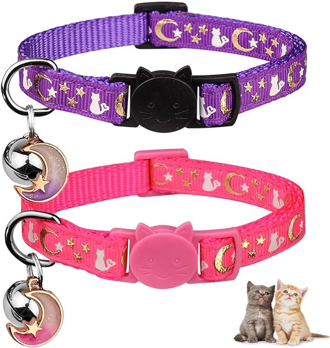 Baeuppit 2PCS Breakaway Cat Collars by Baeuppit