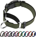 Martingale Dog Collar, Adjustable Nylon Reflective Collar by JOYEEIIOO
