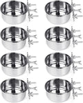 Tfwadmx 8 Pcs Bird Feeding Dish Cups, Parrot Food Bowl Clamp Holder Coop Cup by Tfwadmx