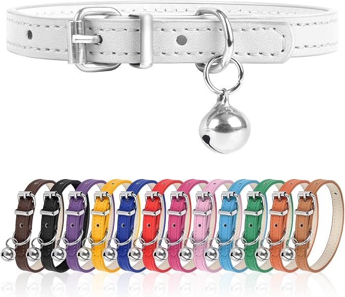 S Dog Collar for Small Dogs Adjustable Dog Collars Cat Collar for Small Medium by Engorgio