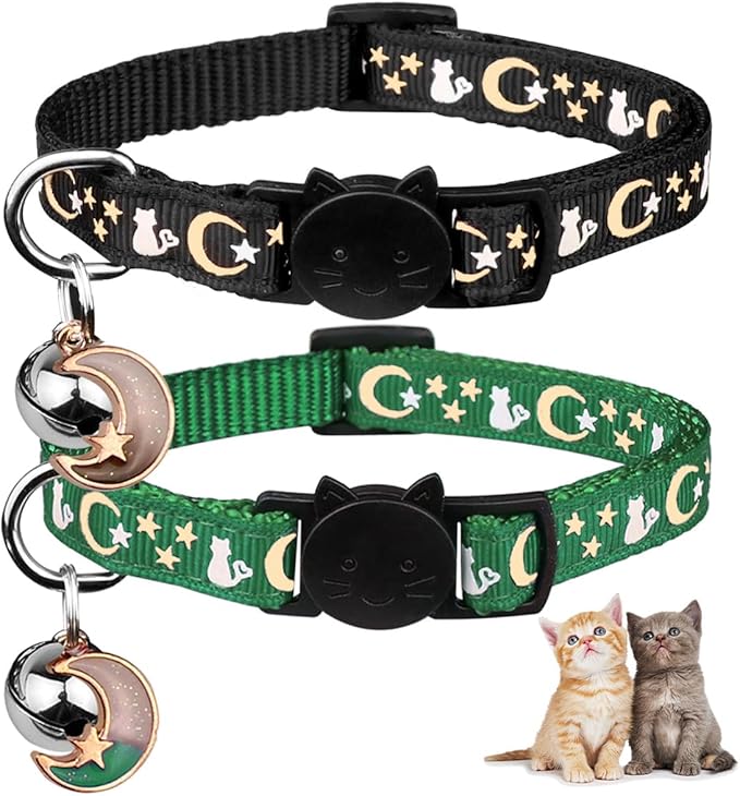 Baeuppit 2PCS Breakaway Cat Collars by Baeuppit