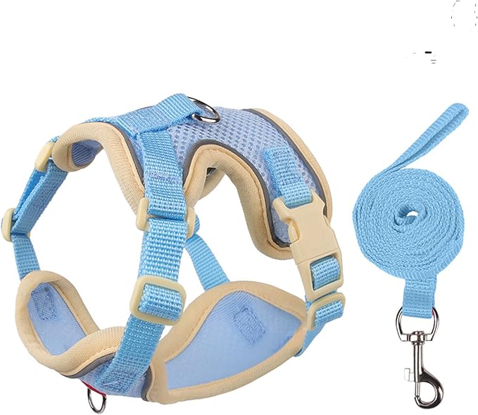 Cat Harness and Leash Set for Walking – Escape-Proof Reflective Vest for Cats by Muejjur