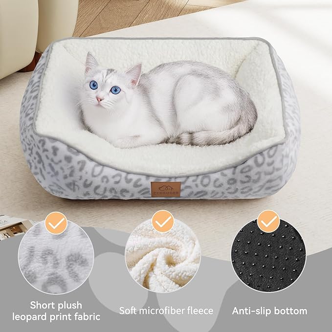 Rectangle Cat Dog Bed for Large Medium Small Pets Indoor Outdoor Machine - Image 3