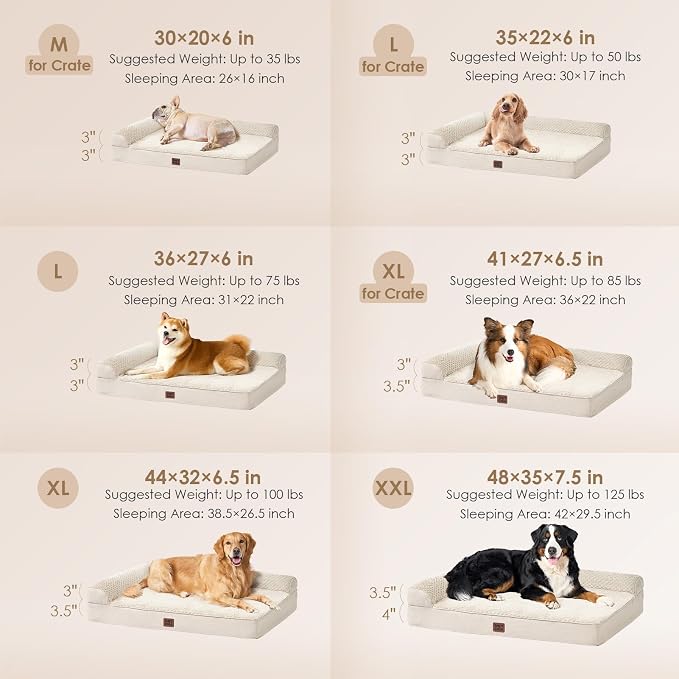 EHEYCIGA XXL Dog Bed Memory Foam, Orthopedic Giant Dog Bed Jumbo - Image 2