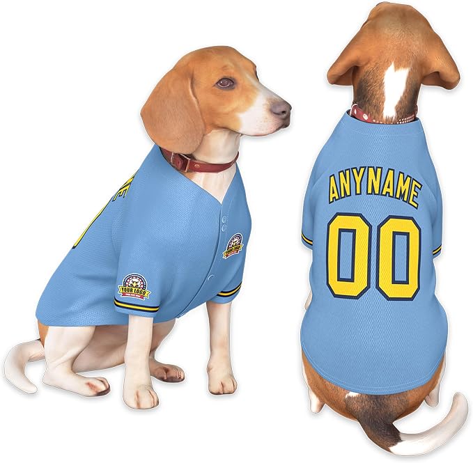 Custom Dog Baseball Jersey by KXK