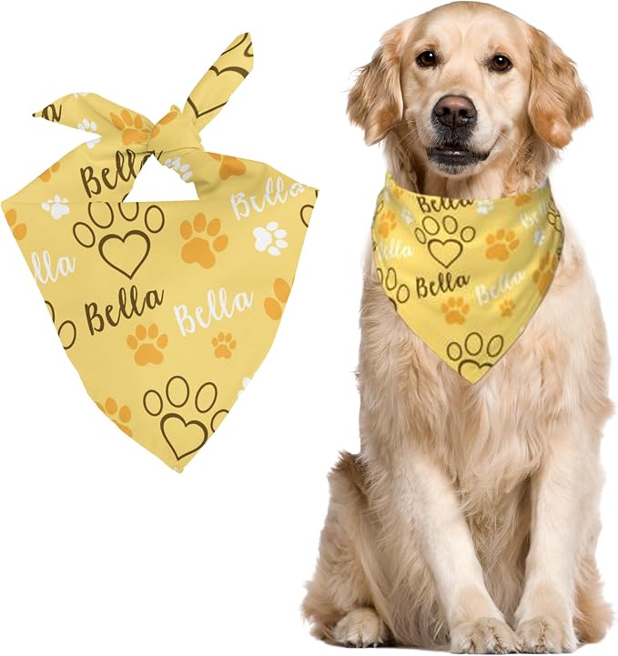 Custom Pet Scarf Personalized Dog Bandana by DOREALA