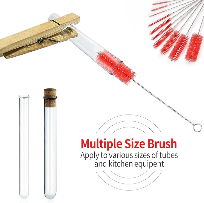 CiaraQ Bottle Cleaning Brushes, 8 Inch Nylon Tube Brush Set, Cleaner - Image 5