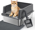 Stainless Steel Cat Litter Box by MIXJOY