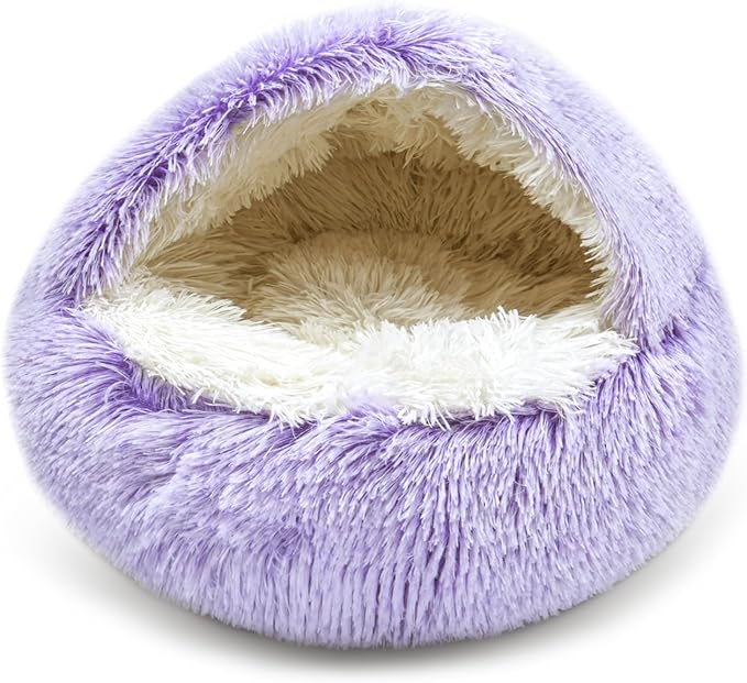 Cat Bed for Indoor Cats, Calming Cozy Cave by Unknown