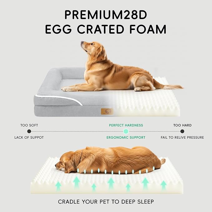 Homemate Dog Bed for Extra Large Dog: 48x35 in Orthopedic Large Dogs Bed XXL - Image 4