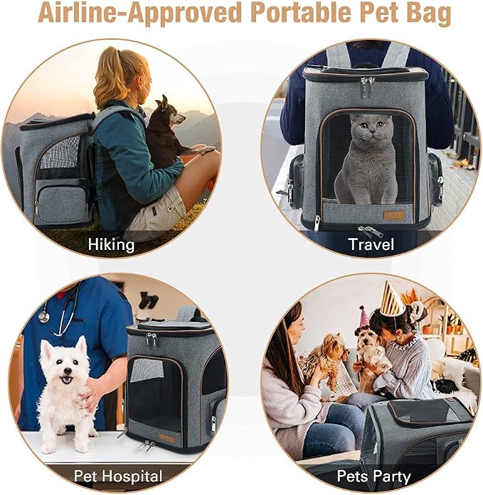 Lekereise Cat Backpack Expandable Pet Carrier Backpack - Image 4