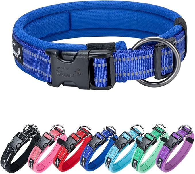 EXCELLENT ELITE SPANKER Reflective Dog Collar Classic Soft Padded Breathable by EXCELLENTELITESPANKER