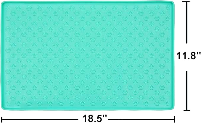 Silicone Cat & Dog Bowl Mat, Non-Slip Pet Feeding Mat - Image 5
