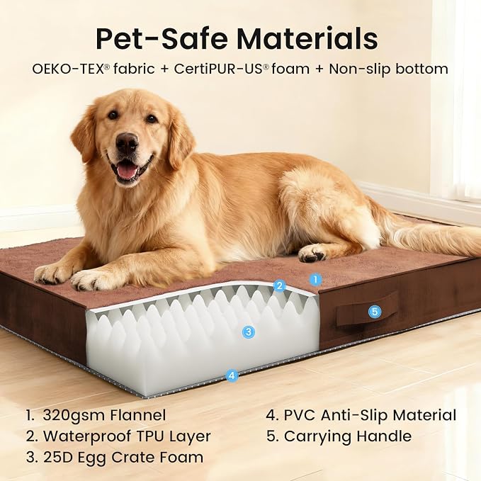 OhGeni Orthopedic Waterproof Dog Bed - Image 9