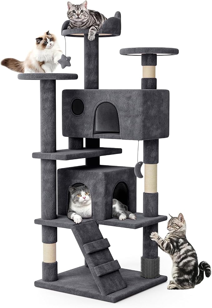 MoNiBloom 54 Inch Cat Tree Tower by Monibloom