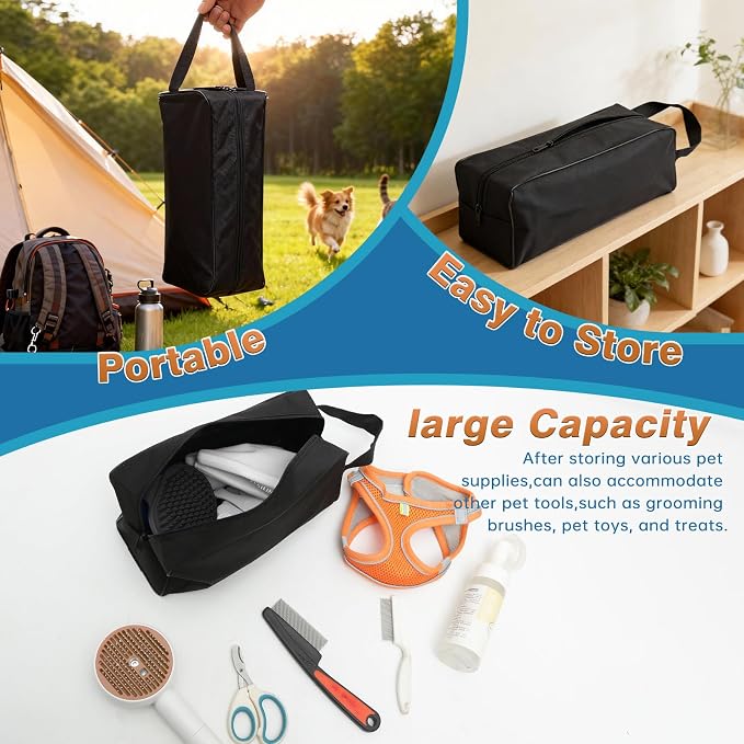 7PCS Pet Grooming Kit for Dogs and Cats，with Storage Bag & Includes Dog Washing - Image 2