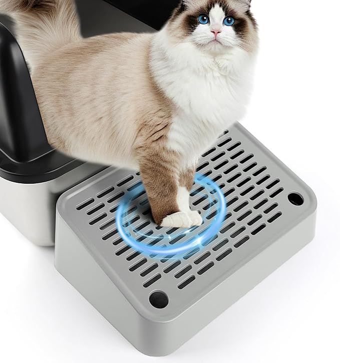 Cat Litter Box Ramp, Litter Box Step Mat by Bartuke