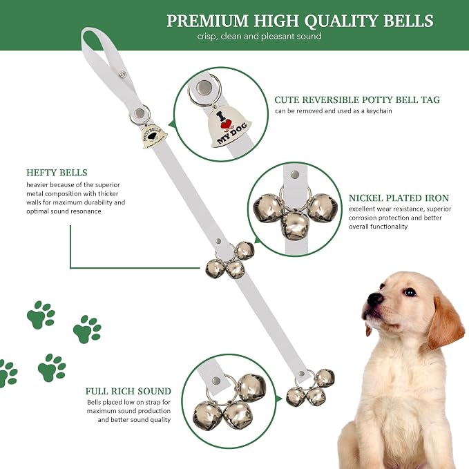 Caldwell's Pet Supply Co. Dog Potty Bells, Dog Door Bell, Bells To Go Outside - Image 2