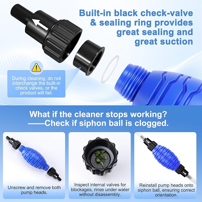 fishkeeper Siphon Ball Pump Head Replacement – Compatible - Image 4