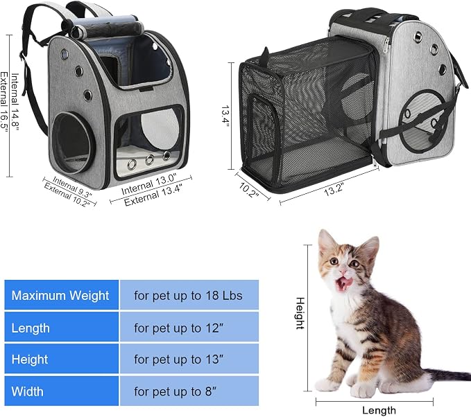 Expandable Pet Carrier Backpack - Image 2