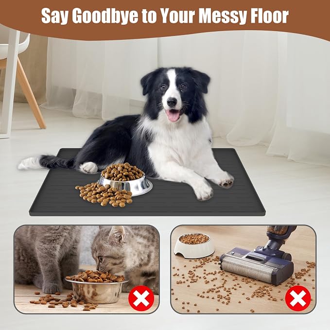 18"x12" Dog Food Mat, Silicone Dog and Cat Mats - Image 6
