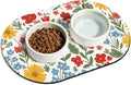 Pet Feeding Mat – 20''x12'' Absorbent Dog Food Mat, Pet Water Mats Protect Floor by METEOROCK