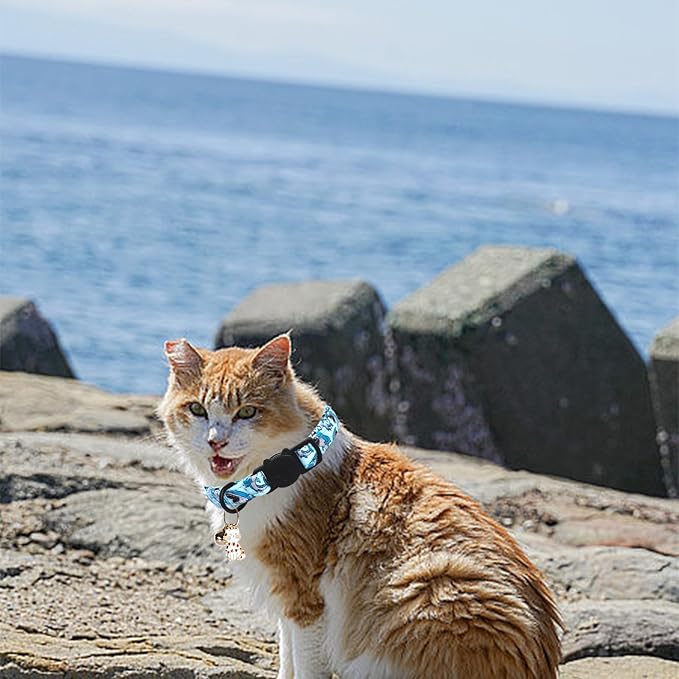 Cat Collar-2 Pack Collars Dinosaur & Shark Cat Collar Breakaway - Image 5