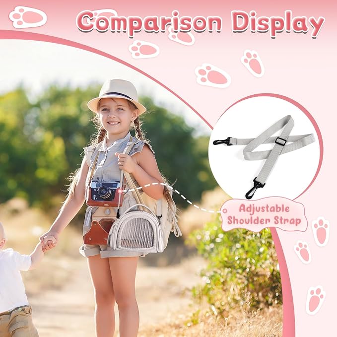 YUDODO Hamster Carrier Guinea Pig Carrier Bag Small Animal Sugar Glider Pouch - Image 8