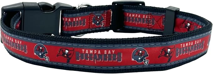 Pets First NFL Tampa Bay Buccaneers Licensed PET COLLAR, Medium - Image 2