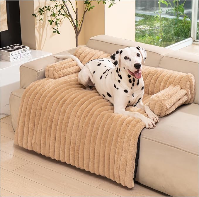 Avont Dog Bed Mat for Couch, Warm Fluffy Calming Sofa Topper Furniture by Avont