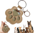 Dog Hair Keychain, Leather Pet Hair Collector Keychains, Pet Fur Keepsake Gift by Overket