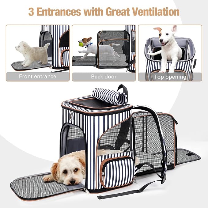 Lekereise Large Cat Backpack Expandable Pet Backpack Carrier - Image 2