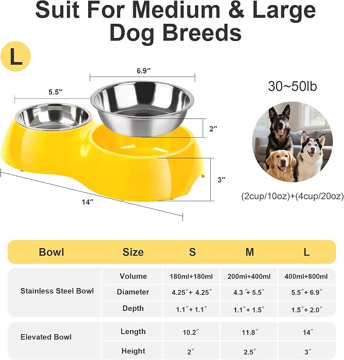 Elevated Dog Bowls Set - Image 2