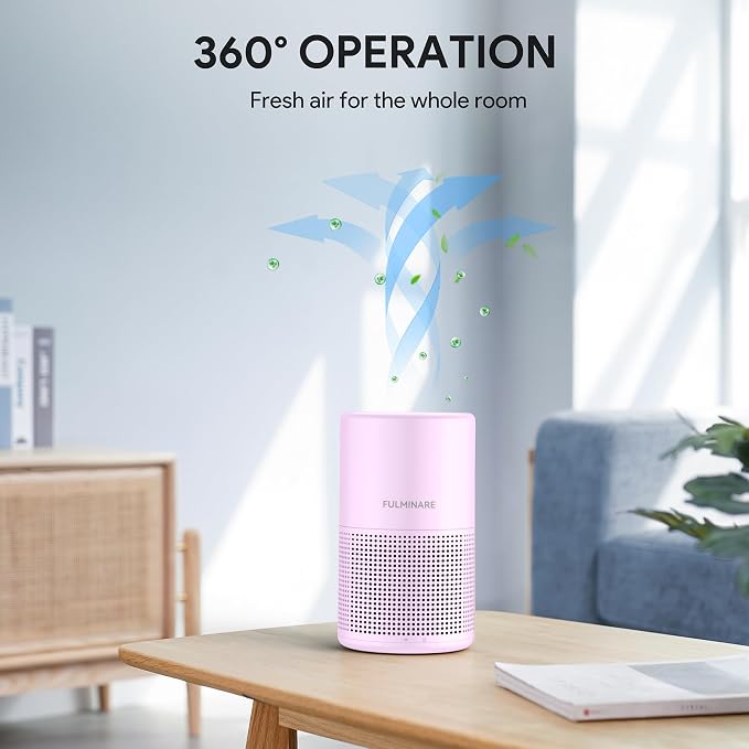 FULMINARE Air Purifiers for Home Bedroom H13 HEPA Air Purifier, 3 Speeds - Image 8