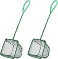 Pawfly Aquarium Fish Net with Braided Metal Handle Square Net with Soft Fine by Pawfly