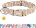 Faygarsle Floral Girl Dog Collar, Cotton Fabric by Faygarsle
