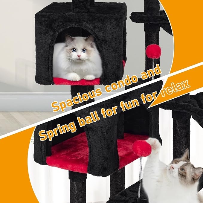 KIYUMI Cat Tree Cat Tower Condo - Image 5