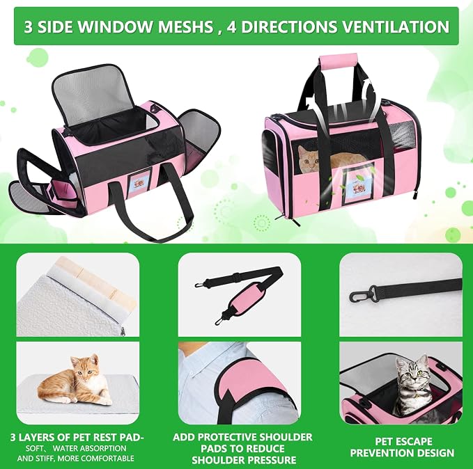 20" Large Cat Carrier Soft Sided - Image 4