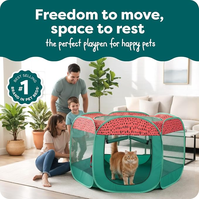 FurHaven Portable Pet Playpen for Dogs & Cats, Indoor Kitten Playpen - Image 2