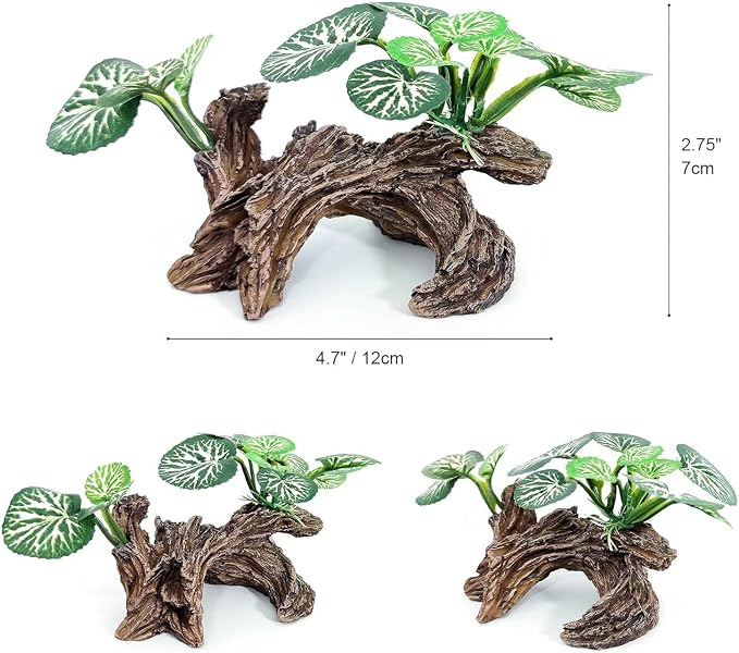 Fish Tank Decorations Aquarium Ornaments 3pcs Betta Silk Leaf Plants Artificial - Image 4