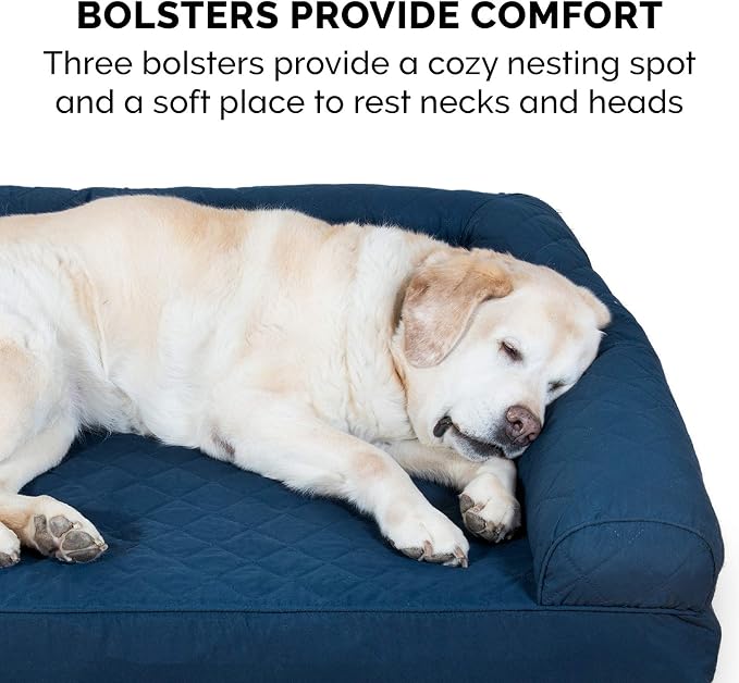 Furhaven Orthopedic Dog Bed for Large Dogs w/ Removable Bolsters & Washable - Image 11