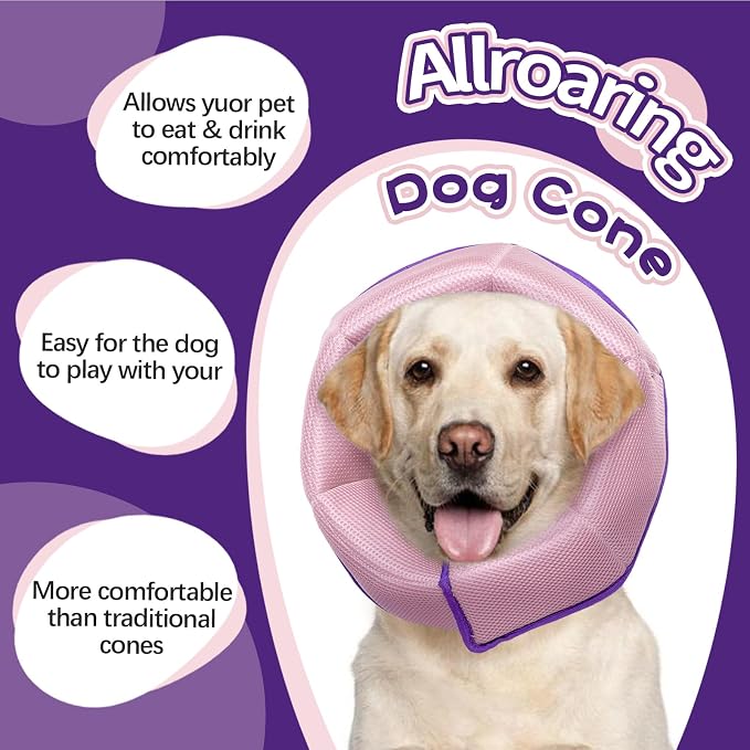 Dog Cone Collar Soft Cone for Medium Dogs After Surgery Adjustable Elizabethan - Image 5