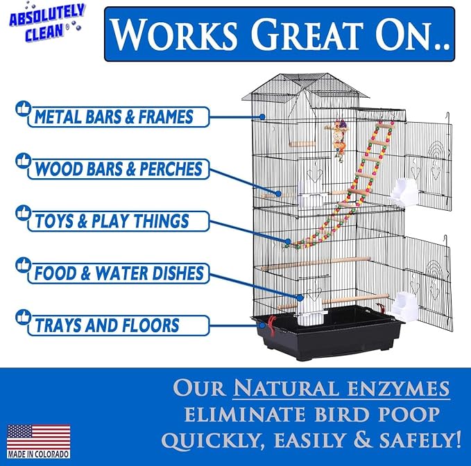 Absolutely Clean Amazing Bird Cage Cleaner and Deodorizer - Image 3