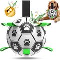 QDAN Dog Soccer Balls Toy with Bell Inside, Outdoor Interactive Dog Toys by QDAN