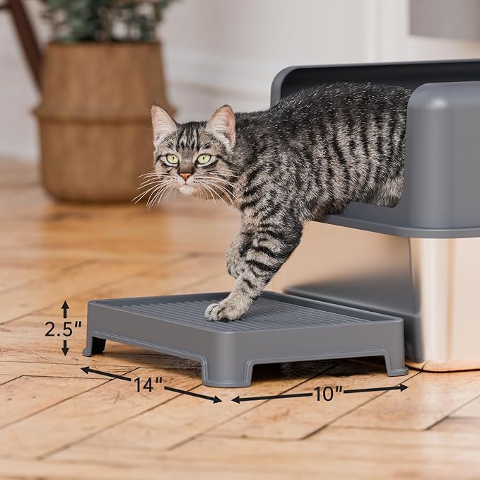 Cat Ramp for Litter Box Elevated Litter Ramp for Cat Litter Boxes, Washable - Image 7