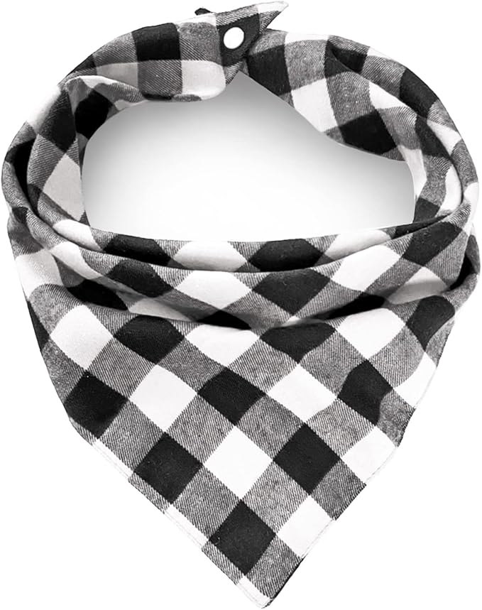 Christmas Plaid Dog Bandana by ZIRVYIR